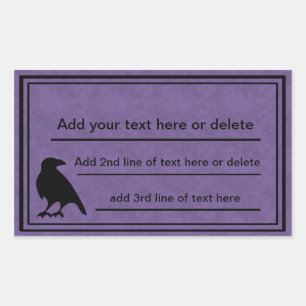 Stickers Modèle violet corbeau