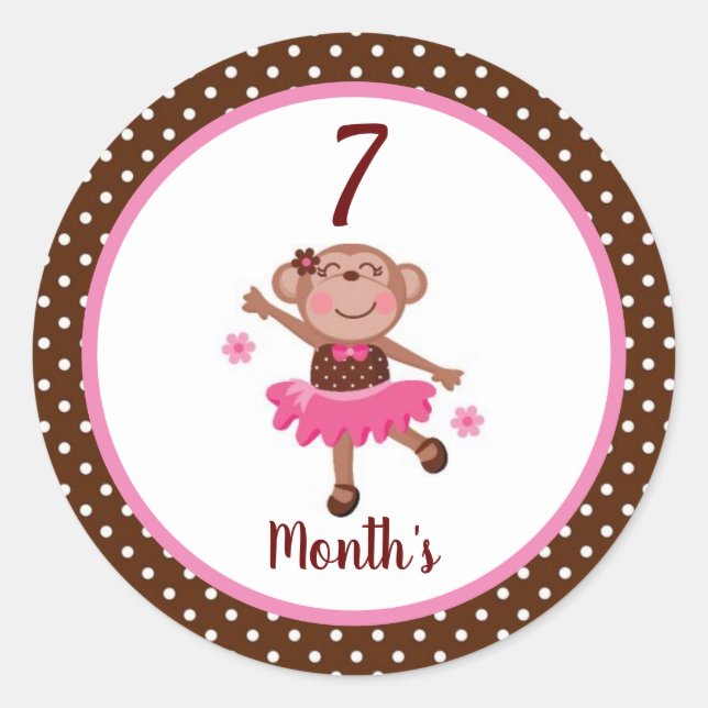 Stickers Mois Bébé (Devant)