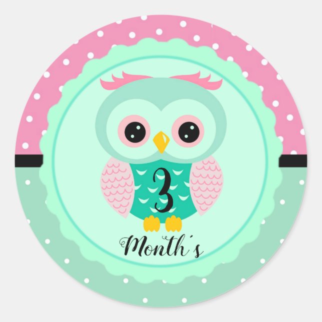 Stickers Mois Bébé (Devant)