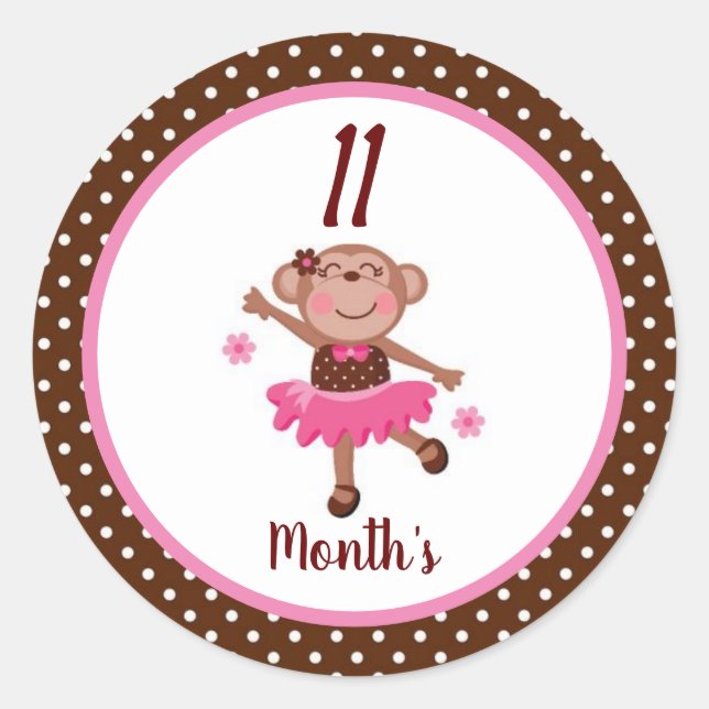 Stickers Mois Bébé (Devant)