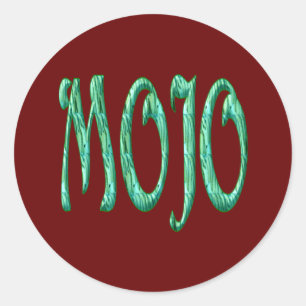 stickers mojo rouge rond