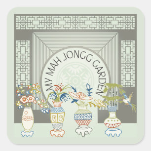 Stickers Mon Mah Jongg Garden
