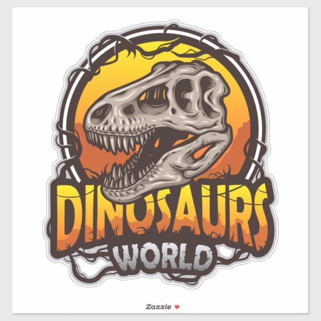 Stickers Mondiaux Dinosaures (Feuille)