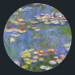 Stickers Monet Water Lilies 1916<br><div class="desc">Monet Water Lilies 1916 autocollants. Peinture à l'huile sur toile de 1916. L'impressionniste Claude Monet demeure réputé et apprécié pour les peintures de nénuphars qu'il a réalisées dans son étang de jardin de Giverny. Cette peinture spécifique de nénuphars, datant de 1916, révèle l’évolution de Monet vers une abstraction croissante et...</div>