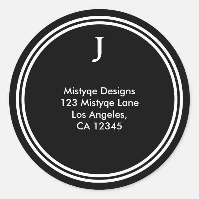 Stickers Monogramme Bat mitzvah/bar étoilé (Devant)