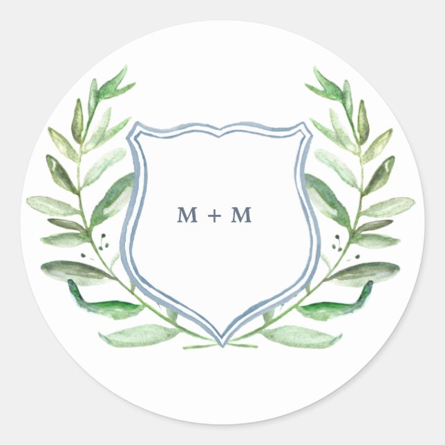 Stickers Monogramme de jardin Boho (Devant)