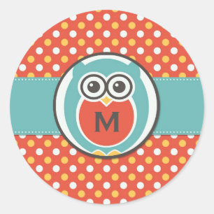 Stickers Monogramme de la chouette de nuit