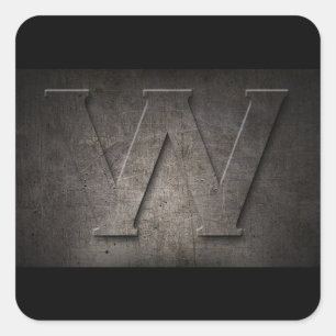 Stickers Monogramme en métal W