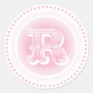 Stickers Monogramme Lettre R