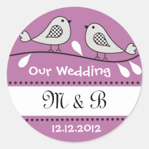 Stickers Monogramme Mariage Inséparables