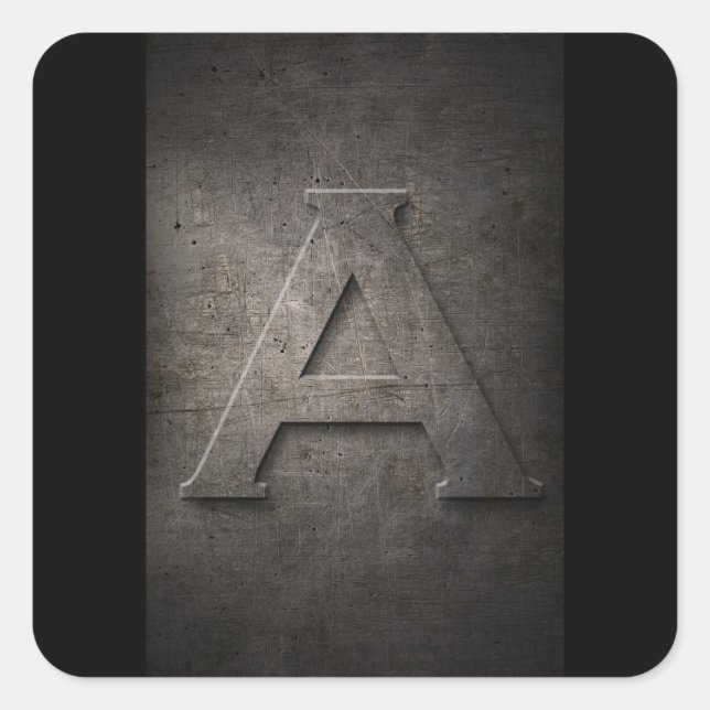 Stickers Monogramme métallique (Devant)