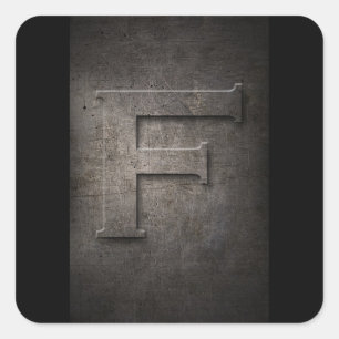 Stickers Monogramme métallique F