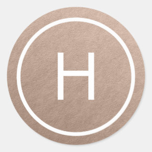 Stickers Monogramme Rond de Paix tendance