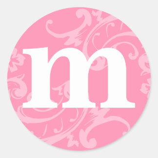 Stickers Monogramme rose
