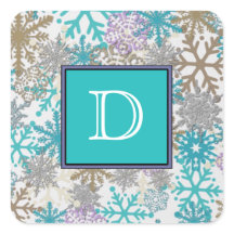 Stickers Monogramme Snowflake