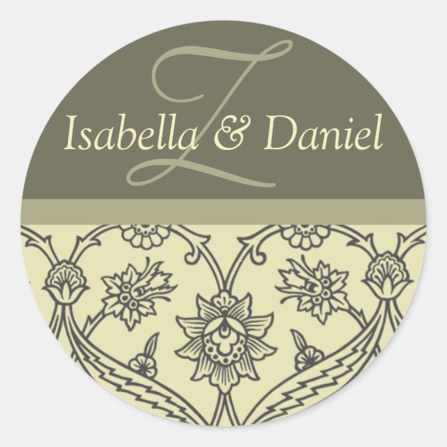 Stickers Monogrammes Personnalisés Pour Enveloppes (Devant)