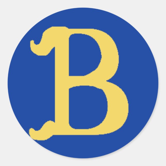 Stickers Monographiés avec la lettre B (Devant)