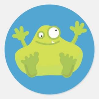 Stickers Monster Vert mignon
