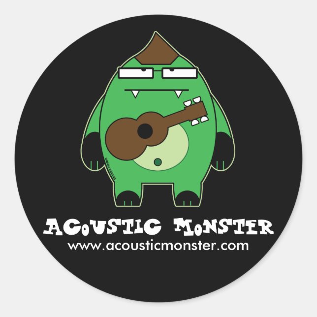 Stickers Monstre Acoustique - Grande Taille (Devant)
