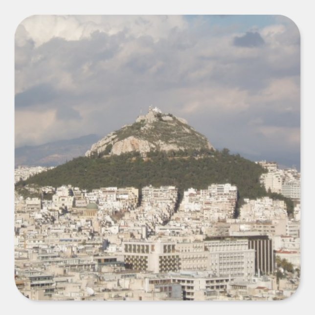 Stickers Mont Lycabettus Athènes (Devant)