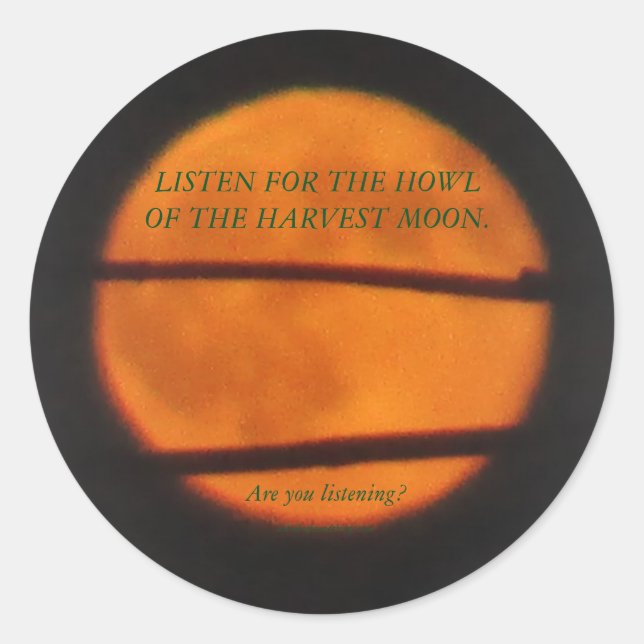 Stickers Moon Harvest - Prairie Mile Series (Devant)