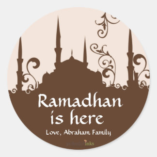 Stickers Mosquée Brun