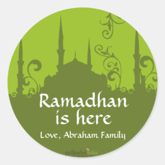 Stickers Mosquée Green Swirl