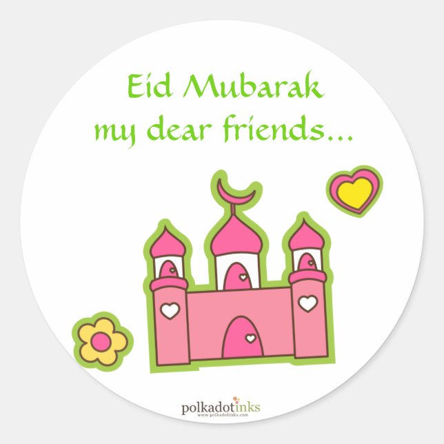 Stickers Mosquée rose (Devant)