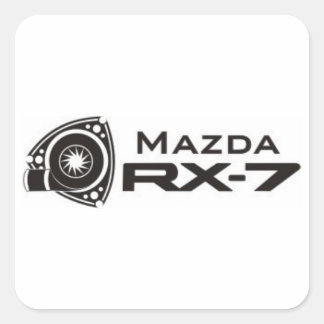 Stickers Moteur Rotation Mazda RX-7 Noir