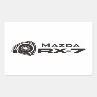 Stickers Moteur Rotation Mazda RX-7 Noir