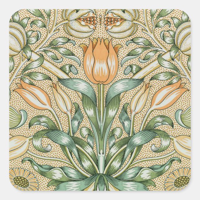 Stickers Motif Floral William Morris (Devant)