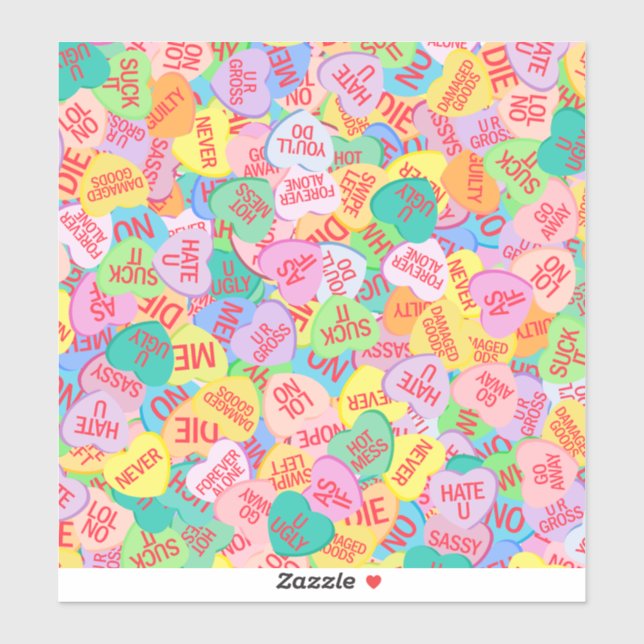 Stickers Motif V2 en vinyle coupé sur mesure Candy (Feuille)