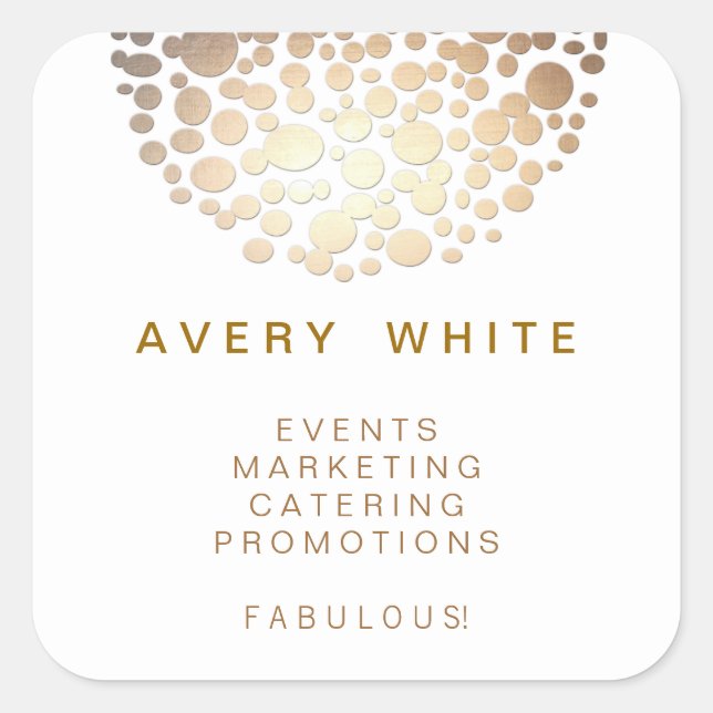 Stickers Motifs Faux Gold Leaf Chic (Devant)