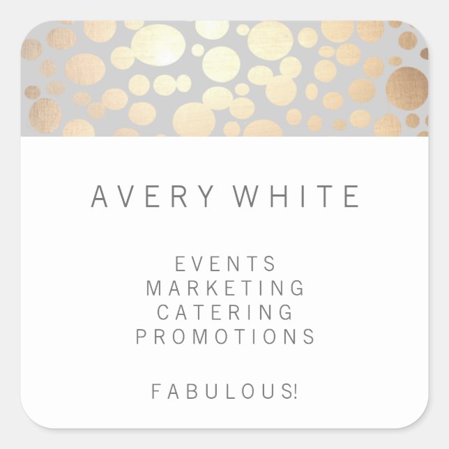 Stickers Motifs Faux Gold Leaf Chic (Devant)