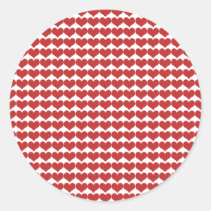 Stickers Motifs Red Cute Hearts