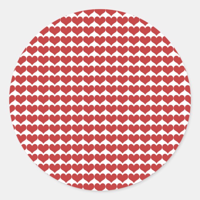 Stickers Motifs Red Cute Hearts (Devant)