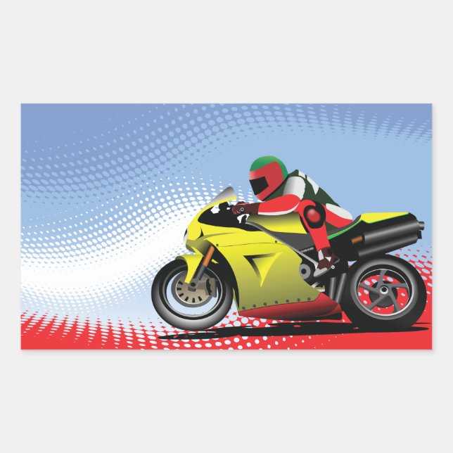 Stickers Moto Jaune (Devant)