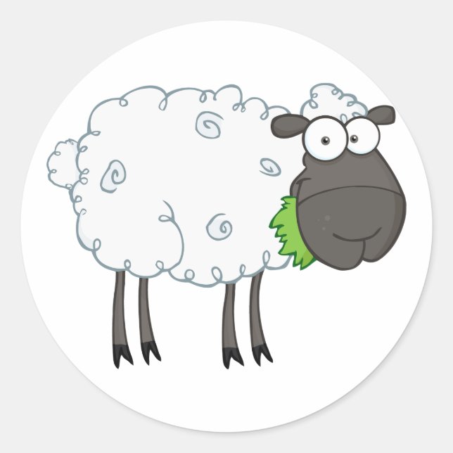 Stickers mouton laineux (Devant)