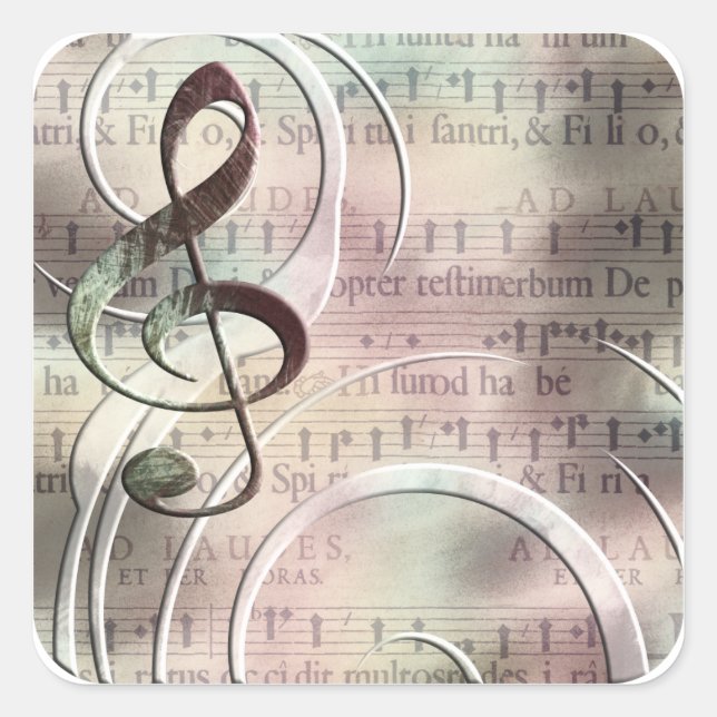 stickers musique vintage (Devant)