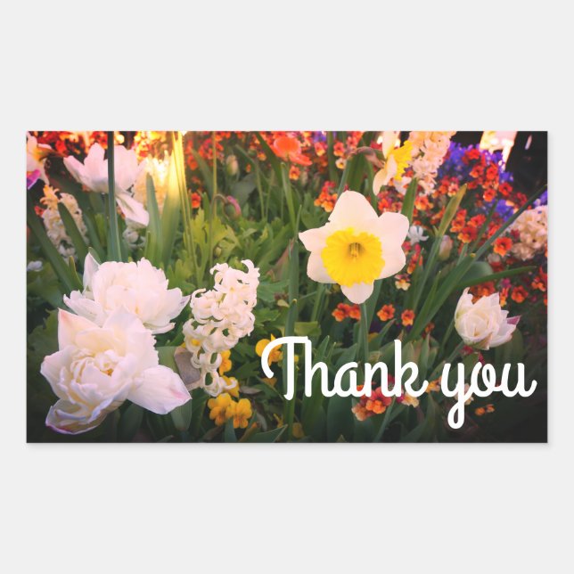 Stickers N° 1-1 Merci Fleurs de ressort (Devant)