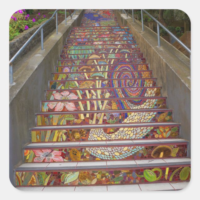 Stickers N° 3 des marches du jardin caché de San F (Devant)