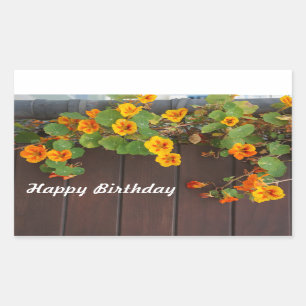 Stickers Nasturtium Joyeux Anniversaire