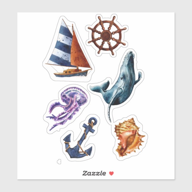 Stickers nautiques (Feuille)