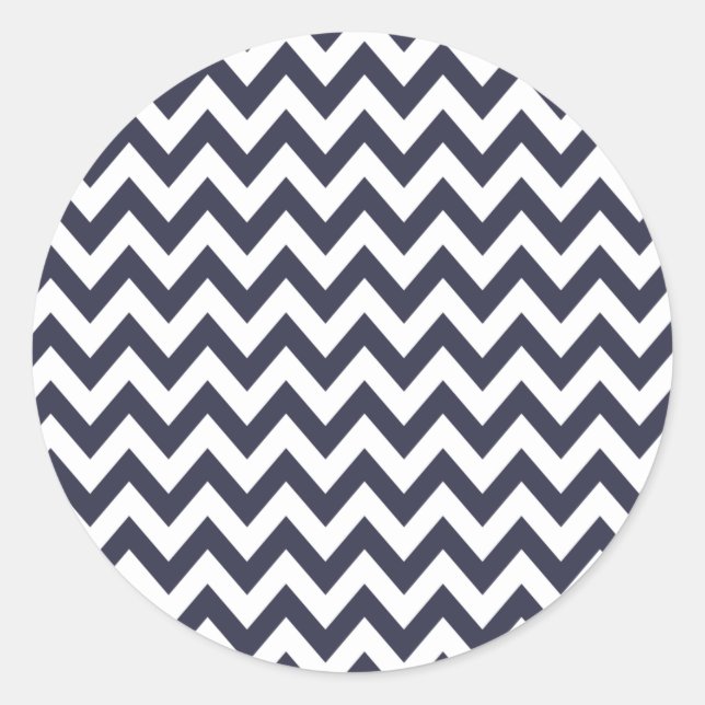 Stickers Navy Blue Chevron (Devant)