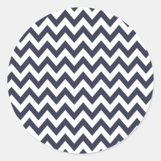 Stickers Navy Blue Chevron