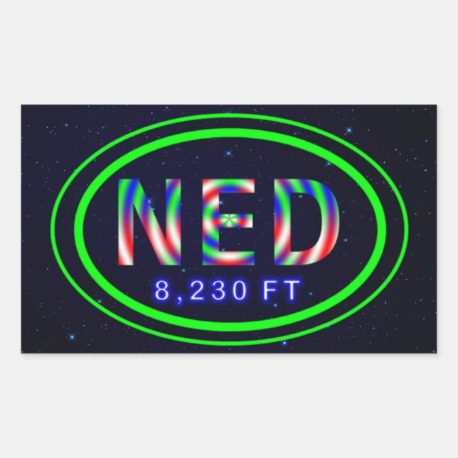 Stickers Nederland CO 8,230 FT Tie Dye Ned (Devant)