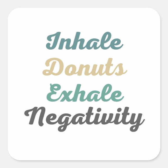 Stickers Négativité Exhale Donuts (Devant)