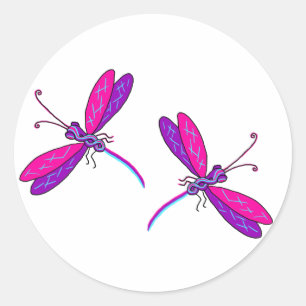 Stickers Neon Dragonfly