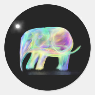 Stickers Neon Elephant