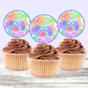 Stickers Neon Pool Party